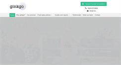 Desktop Screenshot of ginkgofinancial.com