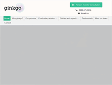 Tablet Screenshot of ginkgofinancial.com